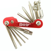 BOY 8050A 12 In 1 Bicycle Kit de réparation multi-outils Tournevis hexagonal Set Outil de fendage de pince de chaîne