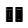 BOYA BY-XM6 S1 S2 Microphone Lavalier sans fil 2, 4 GHz Mini émetteur portable Récepteur Mic HiFi Système de micro à cond