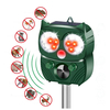 BR-902 énergie solaire PIR capteur ultrasonique répulsif animal IP64 étanche pour jardin animaux de plein air oiseaux cl