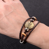 Bracelet damoureux de corde de main tressé simple de douze constellations hommes et femmes
