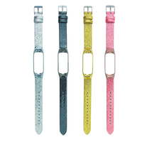 Bracelet de montre étoiles brillantes de couleur pure Bande pour Xiaomi Miband 3 / Miband 4 Non original