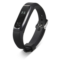 Bracelet de remplacement en caoutchouc de 14 mm avec boîtier en métal pour Xiaomi Miband 2 Non original
