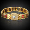 Bracelet de thérapie magnétique en alliage simple pour hommes 1 pc Bracelet anti-fatigue