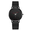 Bracelet en acier à mailles de mode avec cadran simple de style causal Montre à quartz pour hommes