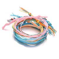 Bracelet en corde tressée bohème Set 6 Pcs Colorful Bracelet ethnique pour femme