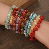 Bracelet en cristal de bohème naturel avec gravier Style rétro Bracelet en cristal pour les femmes