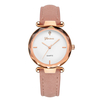 Bracelet en cuir de mode cadran simple Design boîtier en métal femmes montre dames robe montre quarta