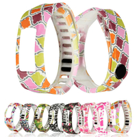 Bracelet en silicone de remplacement S / L Bande avec fermoir pour bracelet Garmin Vivofit 2