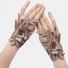 Bracelet floral pour femme décoré avec un bracelet de gants ethniques brodés
