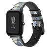 Bracelet montre en cuir de silicone de modèle de camouflage Bande pour montre intelligente Xiaomi Amazfit Bip