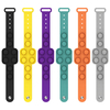 Bracelet porte-clés presse Puzzle décompression doigt bulle musique Silicone décompression jouets bureau éducatif Fidget