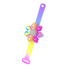 Bracelet rotatif lumineux multicolore Bubble Silicone Décompression Fidget Toy pour cadeau pour enfants