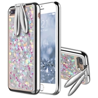 Bracelet Bakeey ™ Bracket Glitter Quicksand Dynamic Liquide plaquage TPU Case pour iPhone 7Plus 5.5 