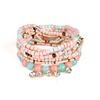 Bracelets en braguette de charme en bohème Bracelets multicouches strass pour femmes