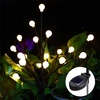 Branche darbre à billes rondes alimenté à lénergie solaire LED chaîne imperméable lumière de vacances pour déc
