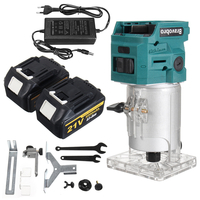 BRAVOBRO Tondeuse électrique sans fil Travail du bois 1280W Routeur à bois Machine 1/4In Sculpture sur bois Fraisage Out