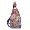 Brenice Femmes Broderie Poitrine Sac À Bandoulière Vintage National