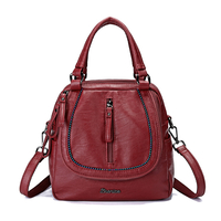 Brenice Femmes Multifonction Soft Sac À Main Vintage Bohème Épaule Bandoulière Sac À Dos