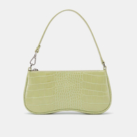 Brenice Femmes PU Français Avocat Bâton Sac Petite Foule Sac Vintage Crocodile Motif Femmes Sac One Épaule Français Sous