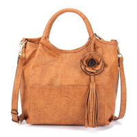 Brenice Femmes National Style Rétro Floral Grande Capacité Épaule Sac À Bandoulière Sac À Main