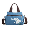 BreniceSacàbandoulièrechinoisen toile Lotus pour femme