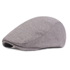 Béret en coton pour hommes Casquettes de béret rétro Chapeau décontracté Golf Driving Flat Cabbie Chapeau Gavroche