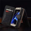 BRG couverture universelle amovible étui portefeuille fonctionnel pu sac à glissière pour Samsung Galaxy S7