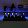Bricolage 6 bits IPS Retro Glows Analogique Nixie Tube Clock Kit Affichage programmable IPS Écran RGB Pseudo-glow Clock