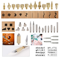 Bricolage artisanat fer à souder tête brûlant outils de soudage Kit de pyrographie en bois