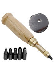 Bricolage automatique ceinture trou poinçon cuir artisanat accessoires perforateur rotatif avec 6 pièces tourner la tête
