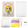 Bricolage Chat Poupée Laine Feutre Artisanat Non Fini Set Fourré Artisanat Kit Matériel Sac