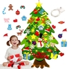 Bricolage feutre arbre de noël noël à la main Puzzle décorations maison bureau ornement cadeaux créatifs pour les enfant