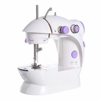 Bricolage électrique ménage Mini Machine à coudre 110/220 V réglage de la vitesse avec lumière multifonction Machine à c