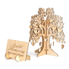 Bricolage livre de mariage arbre mariage livre dor en bois arbre coeurs pendentif goutte ornements décorations