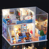 Bricolage maison de poupée miniature avec kit de meubles enfants assemblent des jouets modèles de mini maison de poupée