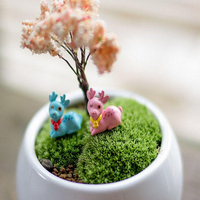 Bricolage miniature cerf mignon ornements décor de jardin de plantes en pot
