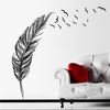 Bricolage moderne plume plume autocollant mural oiseaux volante plume amovible autocollant mural vinyle peinture murale