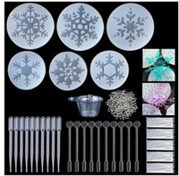 Bricolage nourriture bijoux moule à la main cristal colle faisant ensemble résine Silicone moule Kit