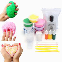 Bricolage Slime Kit Snow Mud Clay Plasticine Styrofoam Beads Balls White Floam Toy Gift