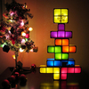 Bricolage Tetris Puzzle Nouveauté LED Veilleuse Empilable LED Lampe de Table de Bureau Bloc Constructible Enfants Cadeau