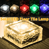 Brique de glace de lumière solaire 4LED sous la lampe imperméable extérieure de cour de chemin de pont de pelouse de jar