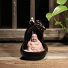 Brûleur dencens à contre-courant en céramique avec un cône de bois de santal clair Yoga,  cadeaux daromathéra