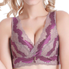 Broderie Dentelle Crochet Arrière Sans Fil Respirant Yoga Soutien-gorge Push Up Gilet