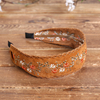 Broderie ethnique dentelle fille bandeau fille rurale vent en daim tissu floral bandeau cheveux accessoires