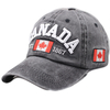 Broderie extérieure CANADA personnalisé bordure lavée casquette de baseball chapeau pare-soleil