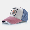 Broderie unisexe motif de tigre Patchwork réglable pare-soleil extérieur casquette de baseball