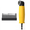 BROPPE 1 / 4inch 6.35mm Interface Embout de tournevis dangle électrique à 90 degrés avec embouts 10Pcs / 32Pcs 25mm