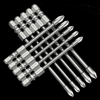 BROPPE 10 pièces 75mm embout croisé avec perceuse électrique magnétique tournevis électrique tournevis tête vent lot par