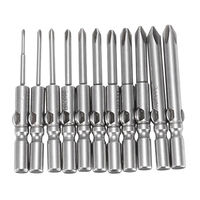 BROPPE 11 pièces 802 1.6-6.0mm embouts de tournevis croisés ensemble embouts de tournevis électrique à tige ronde 6mm