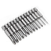 Broppe 13pcs 50mm Magnétique à long Hex Shank cross tête tournevis Bits